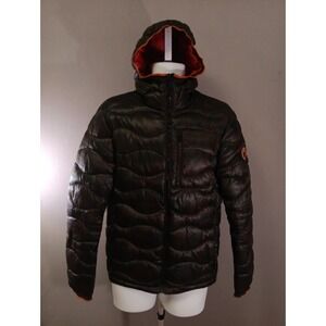 Superdry Jacket Mens Quilted Camo Puffer Hoodie Insulated Sz Small Rare Y2K